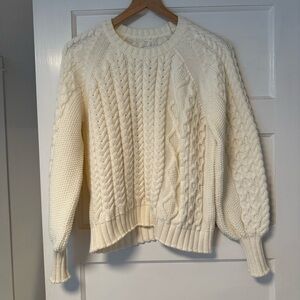 The Knotty Ones Cream Cable Knit Sweater